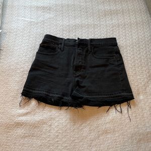 Madewell black cutoff Jean shorts